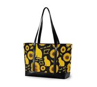 decor gift Borsa da viaggio alla moda con cerniera Thompson Clan Scottish Tartan per le signore con pranzo, Non stiamo tornando indietro Girasole gatto
