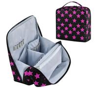decor gift Borsa da viaggio con divisori Pink Star per Y2k Progettato | Impermeabile,Borsa per il trucco con manico,Supporto per telefono/specchio