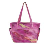decor gift Borsa da viaggio da donna in marmo rosa caldo bordeaux borsa da viaggio per spiaggia con tasche mochila tote escolar