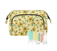 decor gift Borsa da viaggio Essentials Slow Style girasole oro verde salvia (longword) portamonete da donna portafoglio per trucco