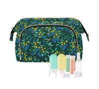decor gift Borsa da viaggio impermeabile Italia mirtillo verde smeraldo (longword) portamonete per cosmetici da toeletta