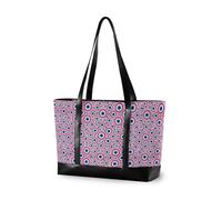 decor gift borsa del computer portatile di modo per le donne 14 con cerniera Galaxy segno zodiacale Celeste Estetica per le donne lavorano con, Evil Eye Rosa Semplice