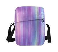 decor gift Borsa messenger da uomo a tracolla Neon Nevicata Righe Dritte Viola Donne Crossbody Borse Cinghia Regolabile per Outdoor Daily Outdoor Daily Bolso para hombre