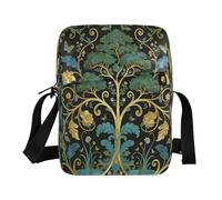 decor gift borsa messenger da uomo William Morris Green Life Tree Womens Moda borse tracolla regolabile per viaggi bandolera para mujer