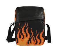 decor gift borsa messenger per gli uomini che scorre fuoco giraffa arancione bruciante piccola borsa a tracolla donna tracolla regolabile per lavoro lavoro bolso cruzado para mujer