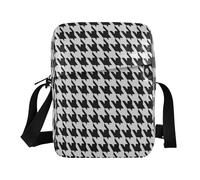 decor gift borsa messenger per le donne Classica Nero Bianco Pied de Poule Borse a tracolla Tracolla Regolabile per Shopping Bolsos para mujeres