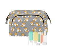 decor gift Borsa organizer portatile Ranch Fox giallo grigio (longword) borsa per articoli da toeletta kit da viaggio organizer