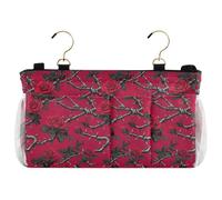 decor gift Borsa portaoggetti da comodino con catena a spine, rosa rossa, borsa portaoggetti per dormitorio universitario, sponde del letto d'ospedale, cajones da campeggio per debajo de la cama