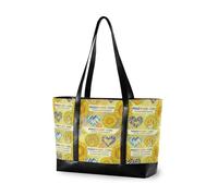 decor gift borsa portatile alla moda per le donne con cerniera Rosa Scimmia Leopard Giungla asiatica per il college con il pranzo, Peace Love curare la consapevolezza dei tumori infantili