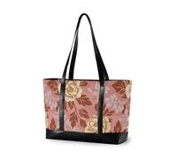 decor gift borsa portatile di on cerniera Rosa giapponese Zephyr Cherry Blossoms per yoga con pranzo, Motivo Rosa Peonia Giallo Primavera