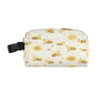 decor gift Borsa termica termica con tasche con cerniera, contenitore per il pranzo isolato per le donne con fibbia, contenitori per pasti per asilo girasole e api occupate