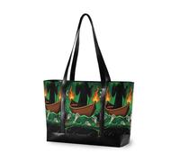 decor gift borsa tote da donna moderna con cerniera verde oliva Boho botanico fiori selvatici per infermiera lavoro con, Carta dei Tarocchi Tristo Mietitore Horror Halloween
