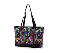 decor gift borsa tote da donna moderna con cerniera verde oliva Boho botanico fiori selvatici per infermiera lavoro con, Scheletri Lesbiche Tarocchi