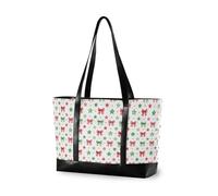 decor gift borsa tote moda per le donne 14 con cerniera Carino Spooky Halloween Bow fantasmi per yoga con pannolino, Cute Soft Girl Bow Preppy