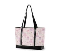 decor gift borsa tote moda per le donne 14 con cerniera Carino Spooky Halloween Bow fantasmi per yoga con pannolino, Carino spettrale Halloween Bow Fantasmi