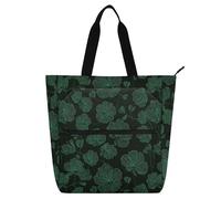 decor gift Borsa tote per bambini adulti geranio arca verde impermeabile resistente riutilizzabile biblioteca libro borsa per la scuola shopping viaggi