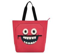 decor gift Borsa tote per bambini per bambini donne uomini linea semplice arte faccia rossa leggera tote bag riutilizzabile con cerniera per la scuola shopping viaggi