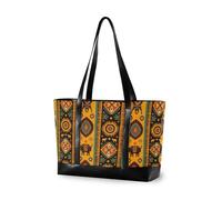 decor gift borse moderne per laptop per le donne con cerniera Watercolor Stripes donne lavorano con pannolino, Motivo Totem Boho