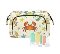 decor gift Borse per il trucco da donna, essenziali, con granchi eremiti e granchi vecchio stile (longword) borsa per trucco da viaggio