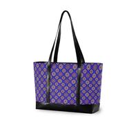 decor gift Cartella moderna da donna con cerniera Summer Paisley Blu Turchese Floreale per il lavoro con il pranzo, Estate Paisley Blu Turchese Floreale