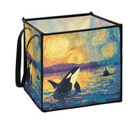 decor gift Cestini dispensa pieghevoli in feltro per armadio medio Post-impressionismo Art Orca L