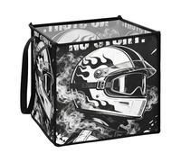 decor gift Cestini pieghevoli in feltro organizzati e scatole di stoccaggio per panno carino Cool Motorcyclist No Risk No Story L