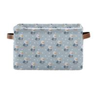 decor gift Cestini portaoggetti Carino Cartoon Nilo Bird Blu Contenitori pieghevoli e impermeabili cestini con manico robusto Cesto extra large 2 pack per casa cajones para zapatos