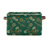 decor gift Cestini portaoggetti di lusso Geranio Ash Ark Green organizer pieghevoli e impermeabili con manico robusto vasca extra large set di 2 per lavanderia resistente alle intemperie