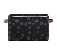 decor gift Cestini portaoggetti grigi rotondi neri modello pieghevole e impermeabile cestini organizzazione e scatole di stoccaggio con manico robusto roba extra large 2 pack per camper stoarge