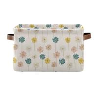 decor gift Cestini portaoggetti Oliver Jeffers Style Daisy Flower pieghevoli e impermeabili cestini dispensa con manico robusto accessori vasca set di 2 per lavanderia caja para almacenar