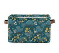 decor gift cestini portaoggetti stile giapponese Wolverine Aqua pieghevole e impermeabile pieghevole cubi cestini con manico robusto roba essenziale 2 pezzi per casa canastas para organizar