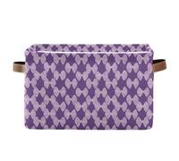 decor gift Cestini portaoggetti Ukiyo Style Japanese Candy Viola Bianco pieghevole e impermeabile contenitori con manico robusto borse per roba set di 2 per scaffali colapsable