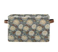 decor gift Cestini portaoggetti Vintage Chrysanthemum William Morris cestini pieghevoli e impermeabili per l'organizzazione con manico robusto vasca grande set di 2 per armadio cubby organizador para