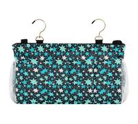 decor gift Cesto portaoggetti da appendere al comodino alla moda turchese stelle blu scuro dormitorio letto borsa per letto a castello ospedale camere dormitorio sponde letto bolsa para rieles de cama