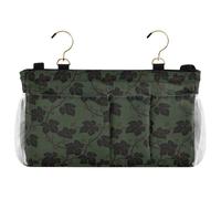 decor gift Comodino Caddies verde scuro foglie comodino appeso borsa di immagazzinaggio per occhiali libri telefoni cellulari chiavi cajones para debajo de la cama