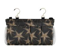 decor gift Comodino Caddy Sea Mantis Stella Nero Oro Letto Hanging Bag per Letto a Castello Ospedale Letti Dormitorio Camere Letto Rails organizador de botellas de agua