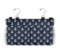 decor gift Comodino Caddy Stile Gotico Ancore Blu Navy Hanging Bag Organizer per Letto a Castello e Ospedale Camere Dormitorio Letto Rails organizador para accessori de cama