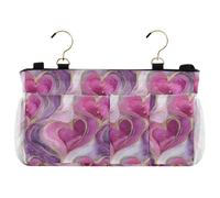 decor gift Comodino Essentails Pocket Golden Style Cuori Marmo Hanging Organizer Bag Con Tasche per Testiere/Letto a Castello organizador de cama