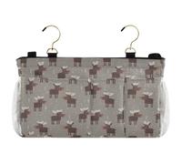 decor gift Comodino Essentails Pocket Hoho Style Divertente Neve Alce Multifunzione Organizer Caddy per Casa Letto a Castello Dormitorio Divano cajones para debajo de la cama