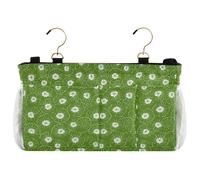 decor gift Comodino sacchetto organizzatore ninfea morbido verde bianco letto appeso borsa per dormitorio, castello, loft, letto d'ospedale cajones para debajo de la cama
