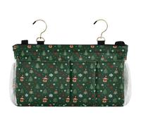 decor gift Comodino Storage Bag Organizer Albero di Natale e Cervi Verde Comodino Caddy Storage Bag per Casa Letto a Castello Dormitorio Divano organizador para habitación