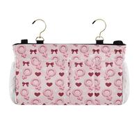 decor gift Comodino Storage Caddy Rosa Ragazza Simbolo Cuore Comodino Borsa di Immagazzinaggio per Occhiali Libri Telefoni Cellulari Chiavi organizador para habitación