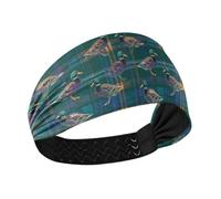 decor gift Crazy Plaid Mallard Duck Green Cooling morbide fasce per le donne Bandane elastiche per la testa per le donne per uso quotidiano Uso quotidiano diademi per el cabello