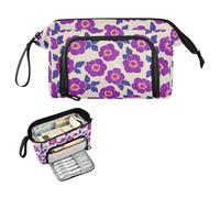 decor gift England Tudor Rose Purple Pen Case Grande Capacità Box Astuccio con Cerniera per Bambini High School Supplies bolsas para lapices
