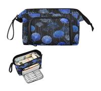 decor gift Flying Dandelion Blue Black Pencil Box Grande Capacità Astuccio Portamatite con Cerniera per Preppy Preppy School estuche para lapices estetica