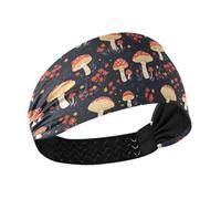 decor gift Fungo Semplice Rosso antiscivolo Fasce elastiche per il sudore per le donne per uso quotidiano Uso quotidiano diademi para el cabello