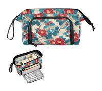 decor gift Grande astuccio per matite in stile giapponese Camelia Aquo Blue Grande Capacità Astuccio per il trasporto con manico per ragazzi Forniture scolastiche preppy bolsa para lapices
