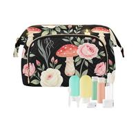 decor gift Grande borsa per trucchi con cerniera Dark Garden Goth Gothic (longword) borsa per trucchi per periodo organizer per cosmetici