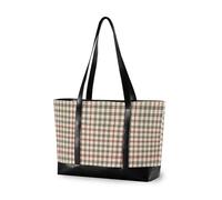 decor gift Grande capacità tote con cerniera giapponese girasole navy teschio per infermieri con, Flanella a quadretti a quadretti