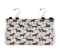 decor gift Letto a castello a soppalco laterale Caddy Duchshund Dog Cute Bones Hanging Storage Bag Pocket per testiere letti a castello dormitorio camere libro telefono portariviste organizador de
